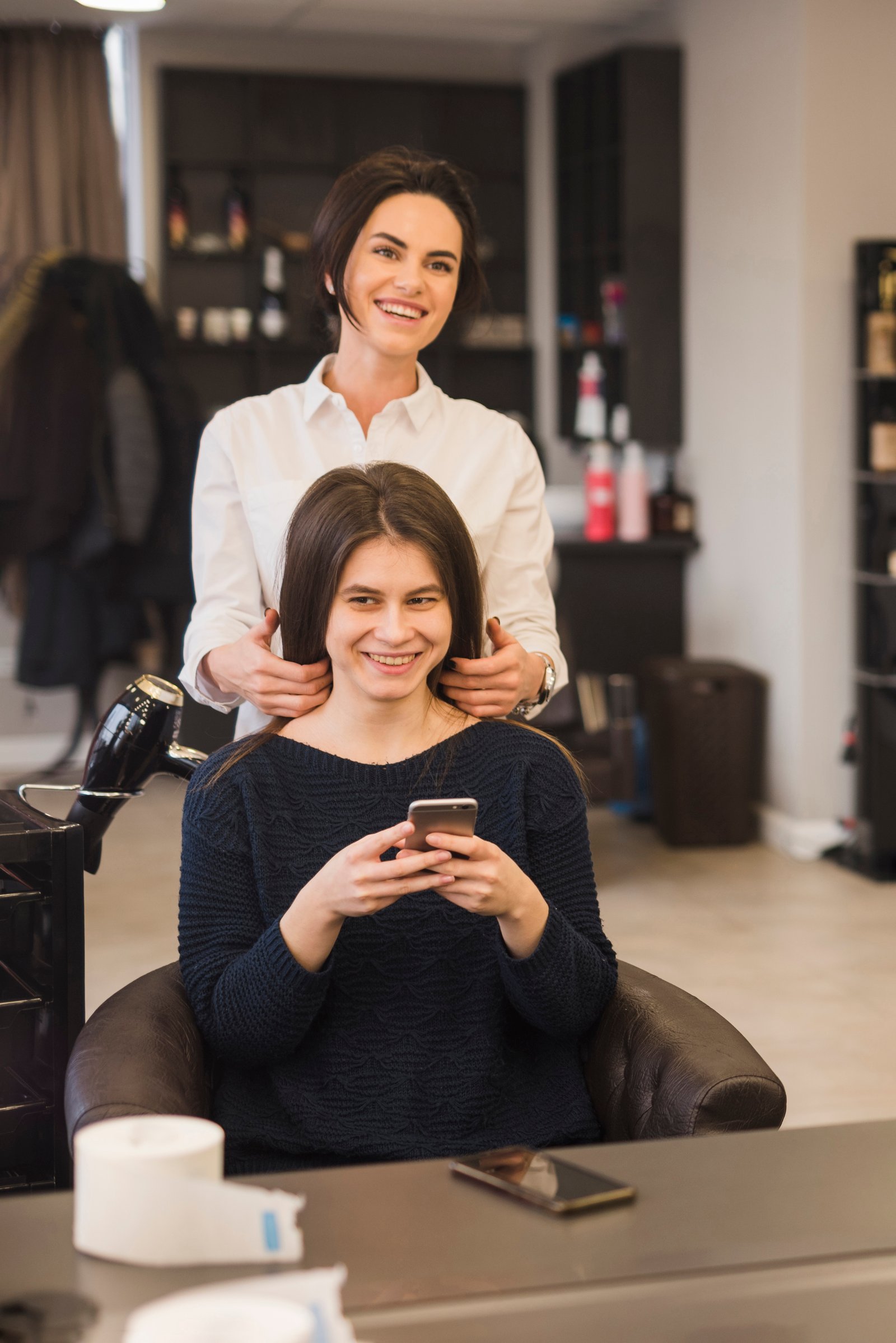 Hair and beauty salon interior